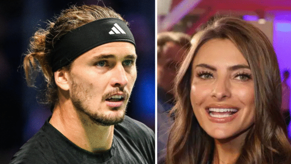 Alexander Zverev Freundin Sophia Thomalla bei einem Turnier