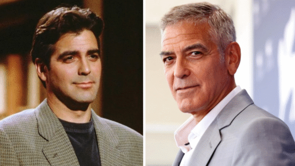 George Clooney jung in seinen frühen Jahren vor dem Durchbruch