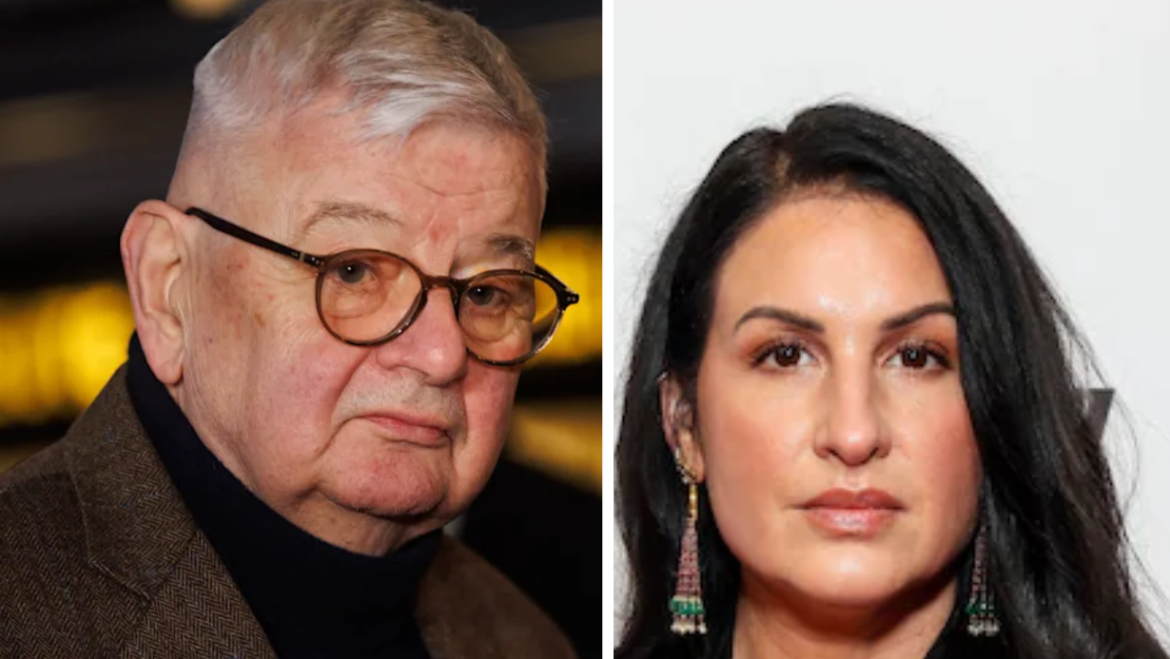Joschka Fischer und Ehepartnerin Minu Barati-Fischer bei einer öffentlichen Veranstaltung