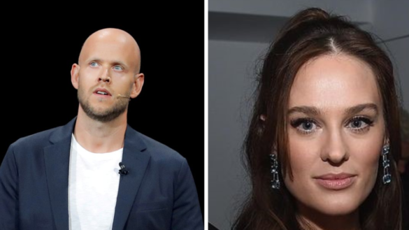 Sofia Levander und Daniel Ek bei einer öffentlichen Veranstaltung