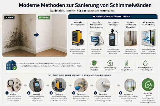 Sanierung Schimmel Wand