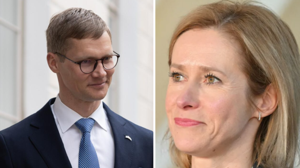 Arvo Hallik und Kaja Kallas zusammen