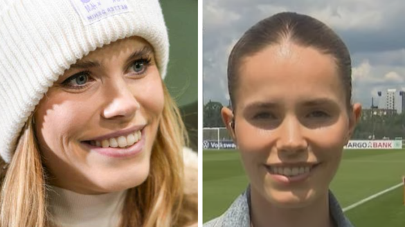 Lili Engels als deutsche Sportjournalistin im Fernsehen